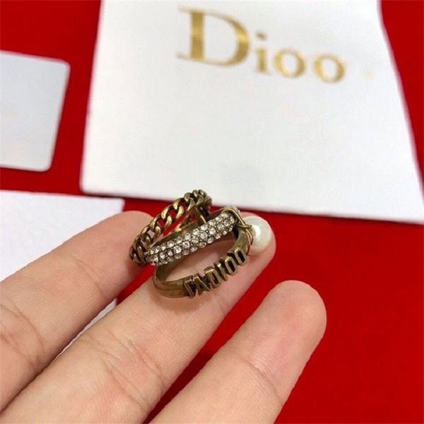 75% off outlet online family classic red letter pearl ring, exquisite brass material, Silver
75% off outlet online family classic red letter pearl ring, exquisite brass material, Silver