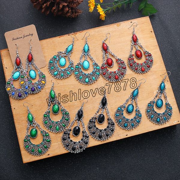 ethnic boho women drop dangle earrings geometric carved hollow bead crystal antique silver color bohemian wedding earrings
ethnic boho women drop dangle earrings geometric carved hollow bead crystal antique silver color bohemian wedding earrings