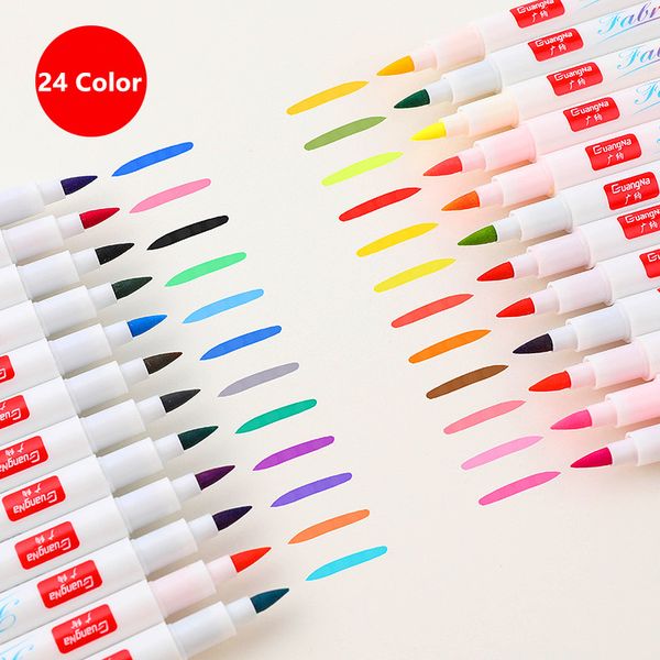 24 colors clothes textile marker fabric paint pen diy crafts t-shirt pigment painting pen school home stationery graffiti supply
24 colors clothes textile marker fabric paint pen diy crafts t-shirt pigment painting pen school home stationery graffiti supply