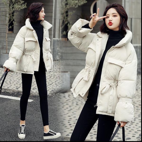 2021 new winter hooded long sleeve solid color black cotton padded warm loose big size jacket women parkas fashion outwear
2021 new winter hooded long sleeve solid color black cotton padded warm loose big size jacket women parkas fashion outwear