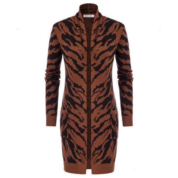 women's knits & tees long coats women tiger stripe pattern cardigan sweater spring autumn ladies shawl lapel thigh length knitwear fem, White
women's knits & tees long coats women tiger stripe pattern cardigan sweater spring autumn ladies shawl lapel thigh length knitwear fem, White
