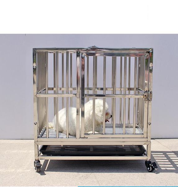 dog cage with toilet home indoor and outdoor large dog small medium universal mobile stainless steel bold pet cage
dog cage with toilet home indoor and outdoor large dog small medium universal mobile stainless steel bold pet cage