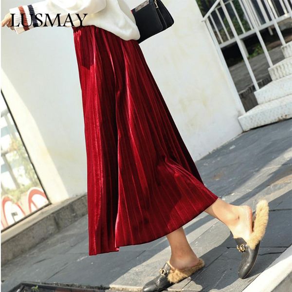 skirts long pleated women autumn winter 2021 fashion high waist velvet korean streetwear black red gray
skirts long pleated women autumn winter 2021 fashion high waist velvet korean streetwear black red gray