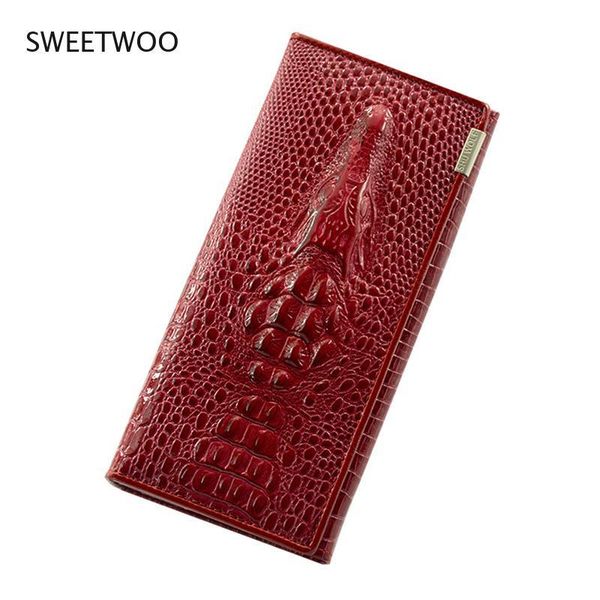 wallets women fashion lady wristlet handbags long crocodile skin money bag fallow coin purse cards id holder clutch woman wallet, Red;black
wallets women fashion lady wristlet handbags long crocodile skin money bag fallow coin purse cards id holder clutch woman wallet, Red;black