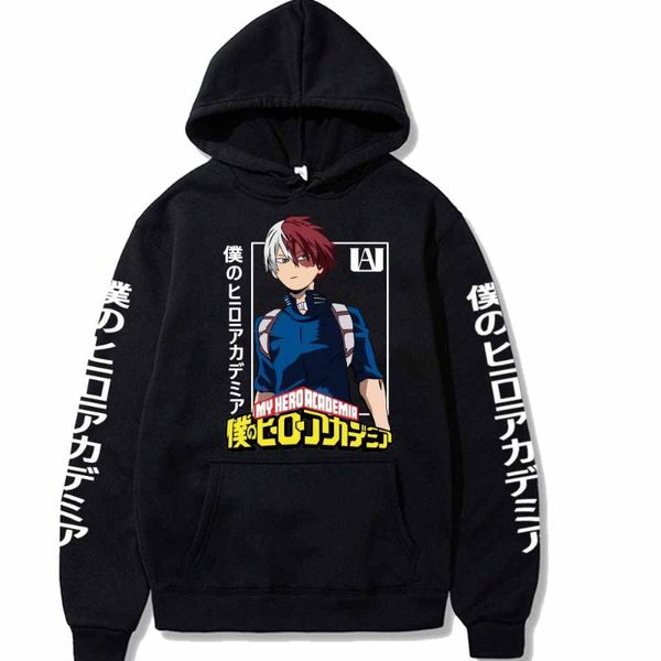 men's hoodies & sweatshirts anime my hero academia todoroki hoodie hip hop casual loose print streetwear unisex, Black
men's hoodies & sweatshirts anime my hero academia todoroki hoodie hip hop casual loose print streetwear unisex, Black