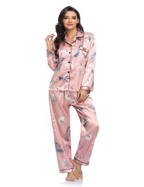 women sleepwear new elegant ladies pyjamas for women summer 2 piece long sleeve summer soft set floral sleepwear setimitation silk, Black;red
women sleepwear new elegant ladies pyjamas for women summer 2 piece long sleeve summer soft set floral sleepwear setimitation silk, Black;red