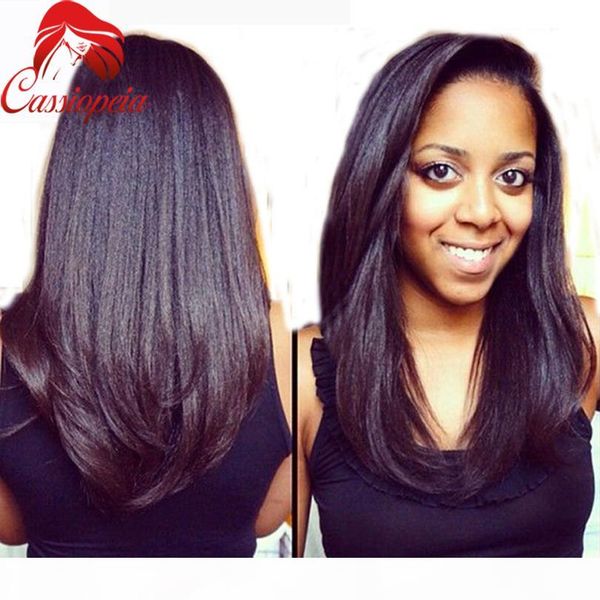 italian yaki straight u part wigs brazilian virgin kinky straight u part wig human hair for african americans middle part u shaped wig, Black;brown
italian yaki straight u part wigs brazilian virgin kinky straight u part wig human hair for african americans middle part u shaped wig, Black;brown
