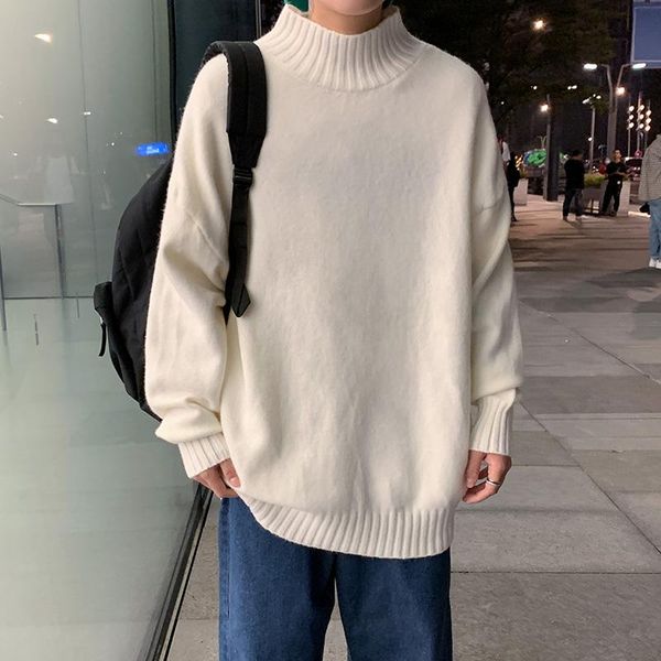 men's sweaters sweater oversize harajuku pullover o-neck warm korean style male clothing, White;black
men's sweaters sweater oversize harajuku pullover o-neck warm korean style male clothing, White;black