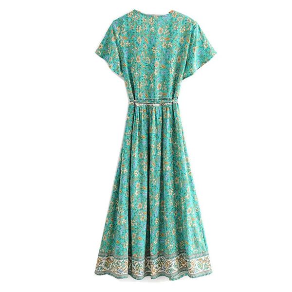 2021 bohemian cross v neck flower print front slit wrap dress holiday woman short sleeve lace up waist maxi long dresses boho, Red
2021 bohemian cross v neck flower print front slit wrap dress holiday woman short sleeve lace up waist maxi long dresses boho, Red