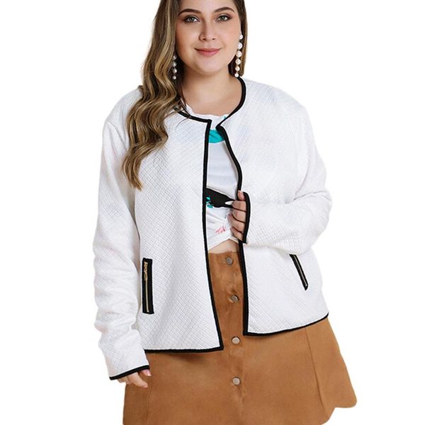 women's jackets large jacket fat mm splicing contrast round neck in autumn winter casual long sleeve loose white, Black;brown
women's jackets large jacket fat mm splicing contrast round neck in autumn winter casual long sleeve loose white, Black;brown
