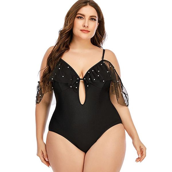 two-piece suits black women's beach swimsuit off shoulder v-neck lace one piece bodysuit female bathing suit l-5xl plus size swimwear m
two-piece suits black women's beach swimsuit off shoulder v-neck lace one piece bodysuit female bathing suit l-5xl plus size swimwear m