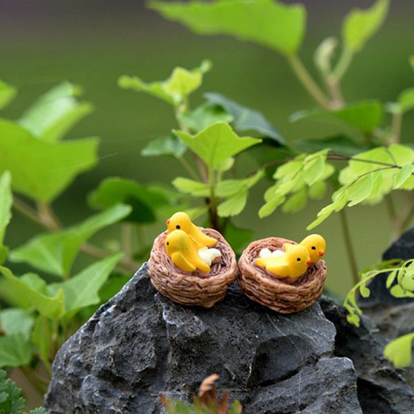 new mini nest with birds fairy garden miniatures gnomes moss terrariums resin crafts figurines for home decoration accessories c0220
new mini nest with birds fairy garden miniatures gnomes moss terrariums resin crafts figurines for home decoration accessories c0220