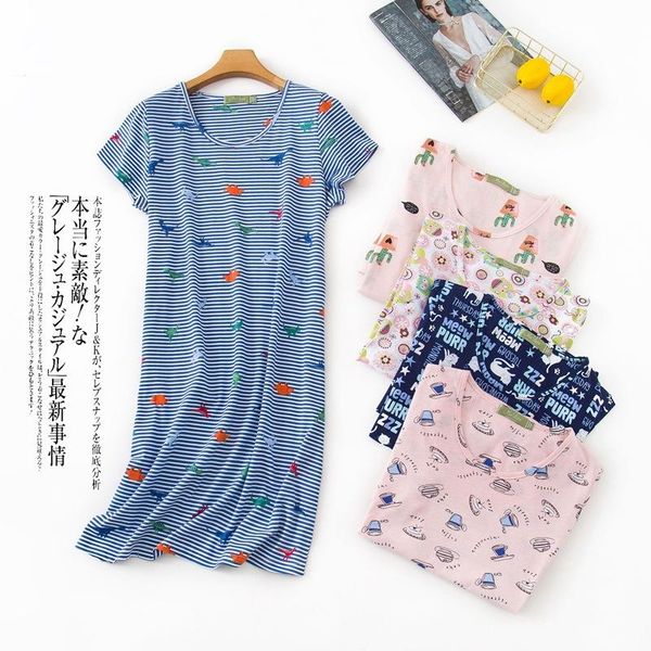 women's sleepwear comfortable summer short sleeve night dress womens sleepdress nightdress for women sweet cute cartoon nightgowns plus, Black;red
women's sleepwear comfortable summer short sleeve night dress womens sleepdress nightdress for women sweet cute cartoon nightgowns plus, Black;red
