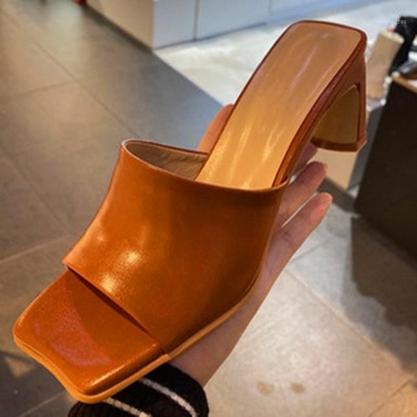 women slippers the outdoor zapatos de mujer fashion middle heel shoes square head casual1, Black
women slippers the outdoor zapatos de mujer fashion middle heel shoes square head casual1, Black