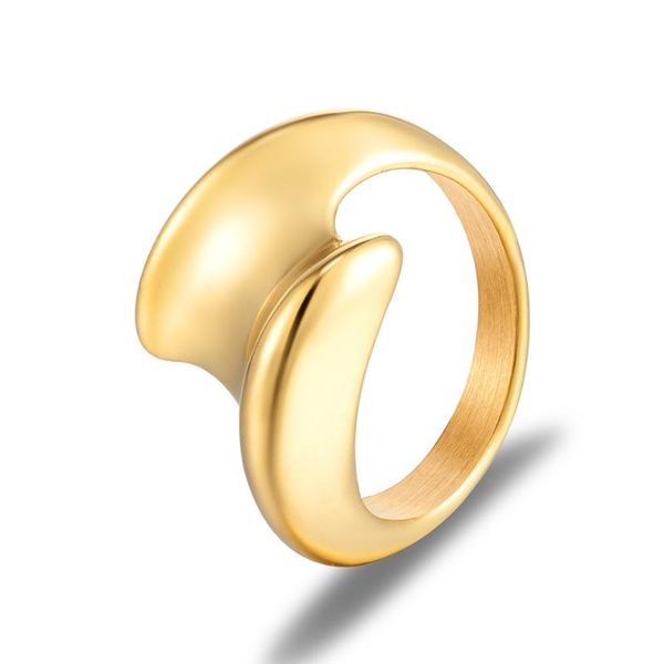 cluster rings stainless steel jewelry exaggerated smooth profiled handmade ring for women fashion index finger female party gift, Golden;silver
cluster rings stainless steel jewelry exaggerated smooth profiled handmade ring for women fashion index finger female party gift, Golden;silver