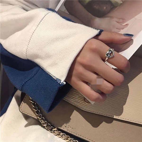 hbp fashion korean dongdamen worn women's net red design feeling love knot opening adjustable ring, Silver
hbp fashion korean dongdamen worn women's net red design feeling love knot opening adjustable ring, Silver