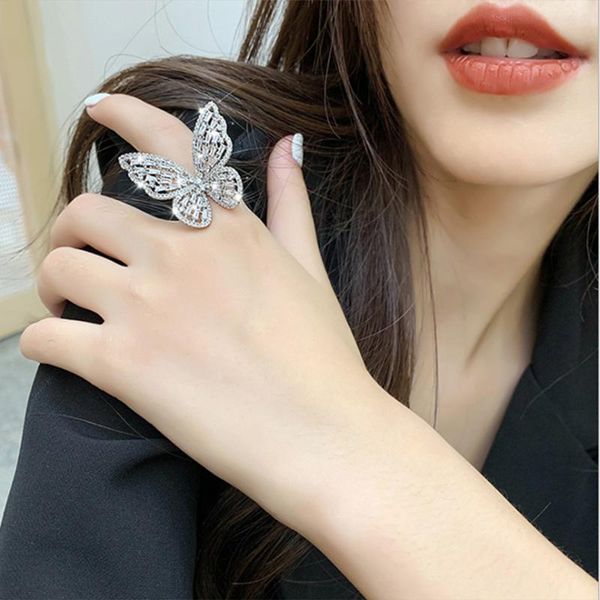 cluster rings big butterfly open for women fashion micro pave shinning zircon statement ring adjustable party jewelry 2021, Golden;silver
cluster rings big butterfly open for women fashion micro pave shinning zircon statement ring adjustable party jewelry 2021, Golden;silver