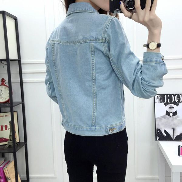 women's jackets 2021 fashion women jacket spring and autumn denim for slim outwear female bomber jeans, Black;brown
women's jackets 2021 fashion women jacket spring and autumn denim for slim outwear female bomber jeans, Black;brown