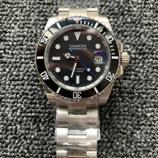 watch automatic mechanical fashion 40mm dial steel case bracelet luminous black ceramic bezel sapphire glass ne27, Slivery;brown
watch automatic mechanical fashion 40mm dial steel case bracelet luminous black ceramic bezel sapphire glass ne27, Slivery;brown