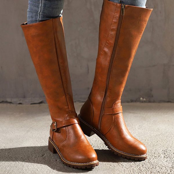 ladies shoes retro buckle pleated knee-high boots long big size black brown martin knight boots sell like cakes
ladies shoes retro buckle pleated knee-high boots long big size black brown martin knight boots sell like cakes
