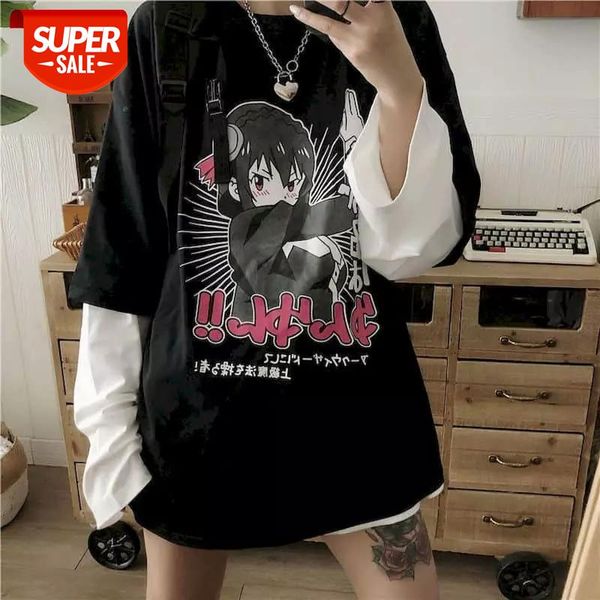 T-shirts Autumn Korean ins two-dimensional comic girl print stitching fake two long-sleeved T-shirt female couple student top #IE6q, White
T-shirts Autumn Korean ins two-dimensional comic girl print stitching fake two long-sleeved T-shirt female couple student top #IE6q, White