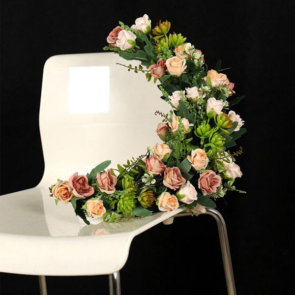 decorative flowers & wreaths moon shape christmas rose wreath chrysanthemum autumn decoration holiday party door front
decorative flowers & wreaths moon shape christmas rose wreath chrysanthemum autumn decoration holiday party door front