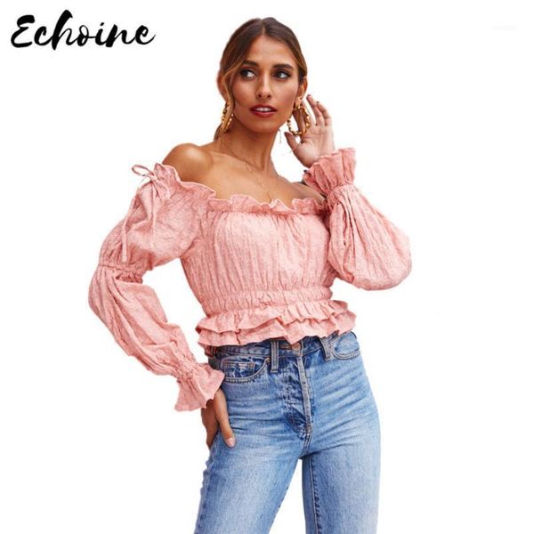 women's blouses & shirts echoine solid casual embroidery print off shoulder long sleeve chiffon sweet ruffles skinny waist blouse, White
women's blouses & shirts echoine solid casual embroidery print off shoulder long sleeve chiffon sweet ruffles skinny waist blouse, White