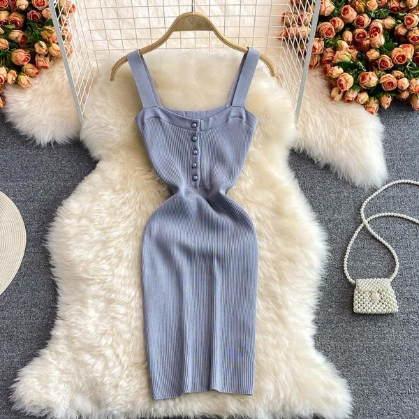 casual dresses small knit vest dress girl fashion sleeveless summer 2021 tight elastic hip wrap bottom grey, Black;gray
casual dresses small knit vest dress girl fashion sleeveless summer 2021 tight elastic hip wrap bottom grey, Black;gray
