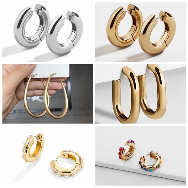 hoop & huggie boako women cz rainbow earrings colorful zircon for female pearl earring earcuff crystal jewelry wedding gift, Golden;silver
hoop & huggie boako women cz rainbow earrings colorful zircon for female pearl earring earcuff crystal jewelry wedding gift, Golden;silver