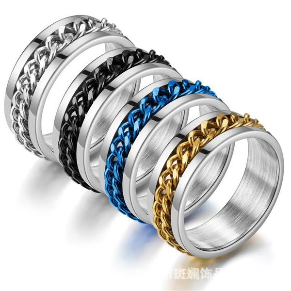 cluster rings trill style titanium steel open beer rotating chain ring man male personality wholesale stainless, Golden;silver
cluster rings trill style titanium steel open beer rotating chain ring man male personality wholesale stainless, Golden;silver