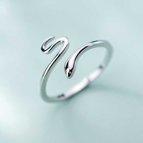lovely snake shape open adjustable finger ring for women simple fine jewelry girl gift, Silver
lovely snake shape open adjustable finger ring for women simple fine jewelry girl gift, Silver