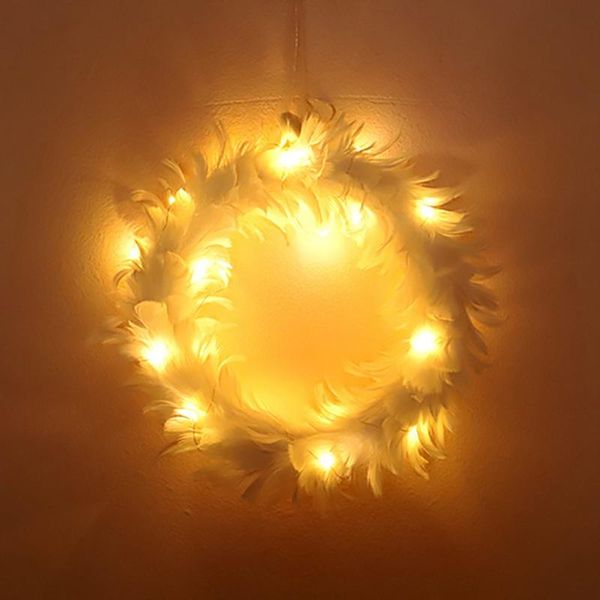decorative flowers & wreaths christmas wreath white feather angle garlands with light front door ornaments party props holiday year decorati
decorative flowers & wreaths christmas wreath white feather angle garlands with light front door ornaments party props holiday year decorati