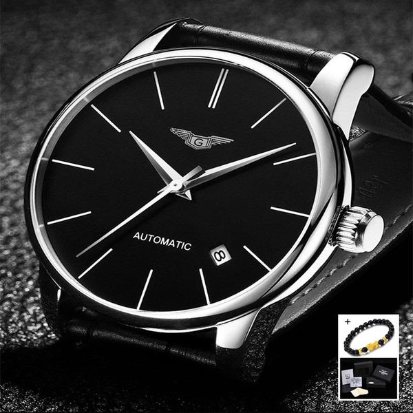 wristwatches reloj hombre guanqin automatic mechanical watch men luxury leather mens wrist watches man waterproof male clock 2021, Slivery;brown
wristwatches reloj hombre guanqin automatic mechanical watch men luxury leather mens wrist watches man waterproof male clock 2021, Slivery;brown