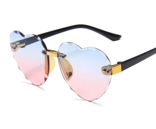 heart shaped rimless sunglasses girls kids frameless glasses tinted lolita eyewear gradient colors of cut lense uv protect, Blue
heart shaped rimless sunglasses girls kids frameless glasses tinted lolita eyewear gradient colors of cut lense uv protect, Blue