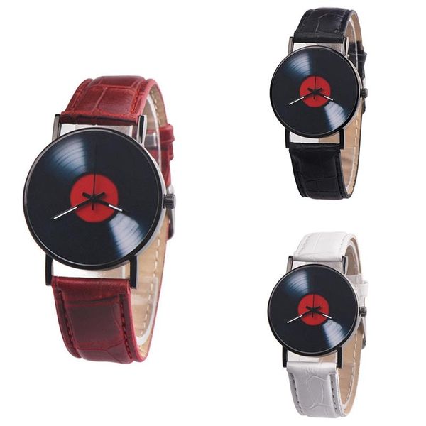 wristwatches men and women casual retro design of vinyl record watch with analog alloy quartz, Slivery;brown
wristwatches men and women casual retro design of vinyl record watch with analog alloy quartz, Slivery;brown