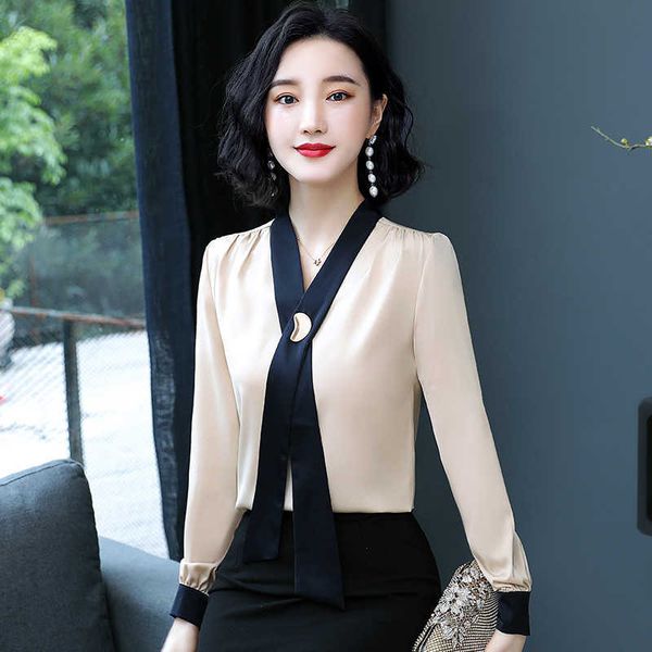 korean fashion silk women blouses satin long sleeve shirt and blouse office lady blusas largas plus size xxxl autumn womens 210531, White
korean fashion silk women blouses satin long sleeve shirt and blouse office lady blusas largas plus size xxxl autumn womens 210531, White