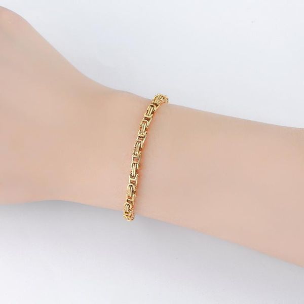 charm bracelets stainless steel 4mm emperor chain bracelet olelo can adjustable for 16cm/17.5cm/19cm as woman gift, Golden;silver
charm bracelets stainless steel 4mm emperor chain bracelet olelo can adjustable for 16cm/17.5cm/19cm as woman gift, Golden;silver