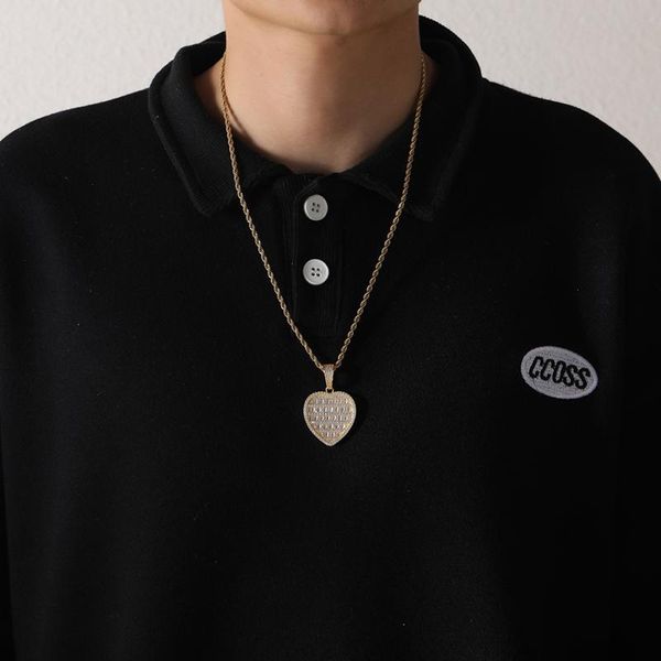 pendant necklaces hip hop heart pendants micro paved cubic zirconia bling iced out rapper jewelry for lovers copper, Silver
pendant necklaces hip hop heart pendants micro paved cubic zirconia bling iced out rapper jewelry for lovers copper, Silver