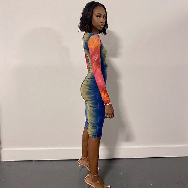 tie dye print patchwork bodycon midi dresses long sleeve women robes clothing fashion party womens dress vestidos, Black;gray
tie dye print patchwork bodycon midi dresses long sleeve women robes clothing fashion party womens dress vestidos, Black;gray