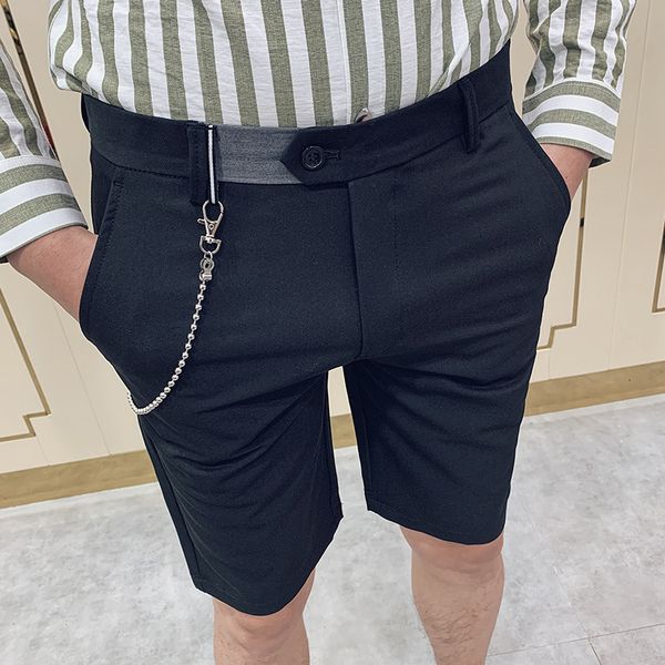 2021 men's decorating chain dressed in casual thin short suit business office pants pantalon peer class j0zc, Black
2021 men's decorating chain dressed in casual thin short suit business office pants pantalon peer class j0zc, Black