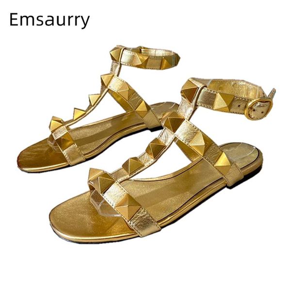 sandals t-strap ankle buckle women summer flat heel open toe genuine leather fretwork rivet decor party shoes woman, Black
sandals t-strap ankle buckle women summer flat heel open toe genuine leather fretwork rivet decor party shoes woman, Black