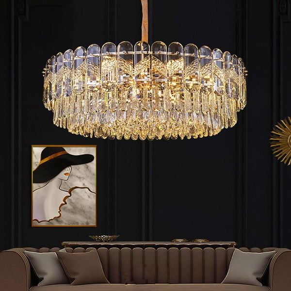 modern crystal led pendant lights round gold metal led pendant lamp living dining room drop hanging light suspension luminaire
modern crystal led pendant lights round gold metal led pendant lamp living dining room drop hanging light suspension luminaire