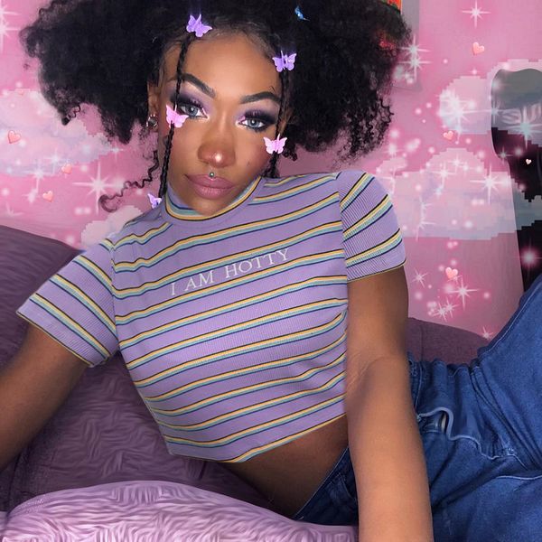 2021 new women letters embroidered t-shirt summer short sleeve shirt o-neck harajuku korean shirts girls striped midriff-baring crop zj, White
2021 new women letters embroidered t-shirt summer short sleeve shirt o-neck harajuku korean shirts girls striped midriff-baring crop zj, White