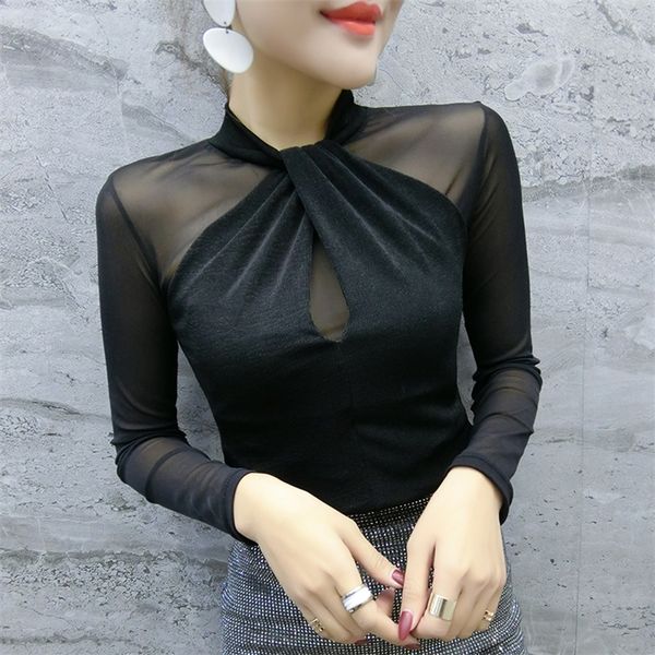 womens and blouses spring new mesh cross transparent chiffon shirt long sleeve plus size blouses shirt 81j 210225, White
womens and blouses spring new mesh cross transparent chiffon shirt long sleeve plus size blouses shirt 81j 210225, White