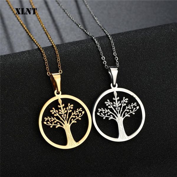 pendant necklaces xlnt 2021 stainless steel statement necklace women tree of life silver gold color long jewelry bisuteria mujer
pendant necklaces xlnt 2021 stainless steel statement necklace women tree of life silver gold color long jewelry bisuteria mujer