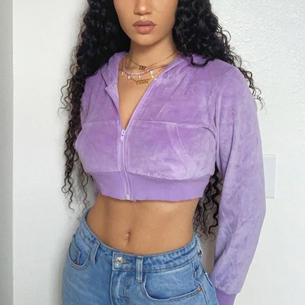 women autumn winter fashion short hoodies slim suits purple zip long sleeve pullover streetwear dossni1, Black
women autumn winter fashion short hoodies slim suits purple zip long sleeve pullover streetwear dossni1, Black