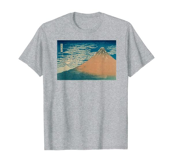 famous art: fine wind clear morning 36 v mt fuji painting #2 t-shirt, White;black 
famous art: fine wind clear morning 36 v mt fuji painting #2 t-shirt, White;black