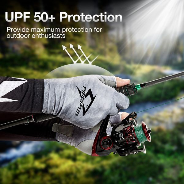 piscifun upf50+ sports fishing gloves breathable summer anti-skid fingerless gloves for outdoor hiking biking kayaking tackleg, Blue;gray
piscifun upf50+ sports fishing gloves breathable summer anti-skid fingerless gloves for outdoor hiking biking kayaking tackleg, Blue;gray
