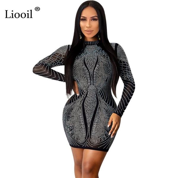 liooil black rhinestone bodycon mini dress women long sleeve o neck diamond tight fitted dresses woman party night club out, Black;gray
liooil black rhinestone bodycon mini dress women long sleeve o neck diamond tight fitted dresses woman party night club out, Black;gray