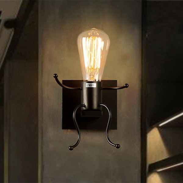 wall lamps retro iron sconces lighting luminaria e27 led lamp mounted bedside reading bed room
wall lamps retro iron sconces lighting luminaria e27 led lamp mounted bedside reading bed room